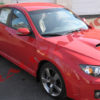 Rally Armor V2 08-11 STI (hatch only) / 11 WRX (hatch only) UR Black Mud Flap w/ Red Logo - Image 5