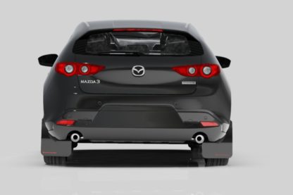 Rally Armor 2019+ Mazda3 GT Sport Hatch UR Black Mud Flap w/ Red Logo - Image 2