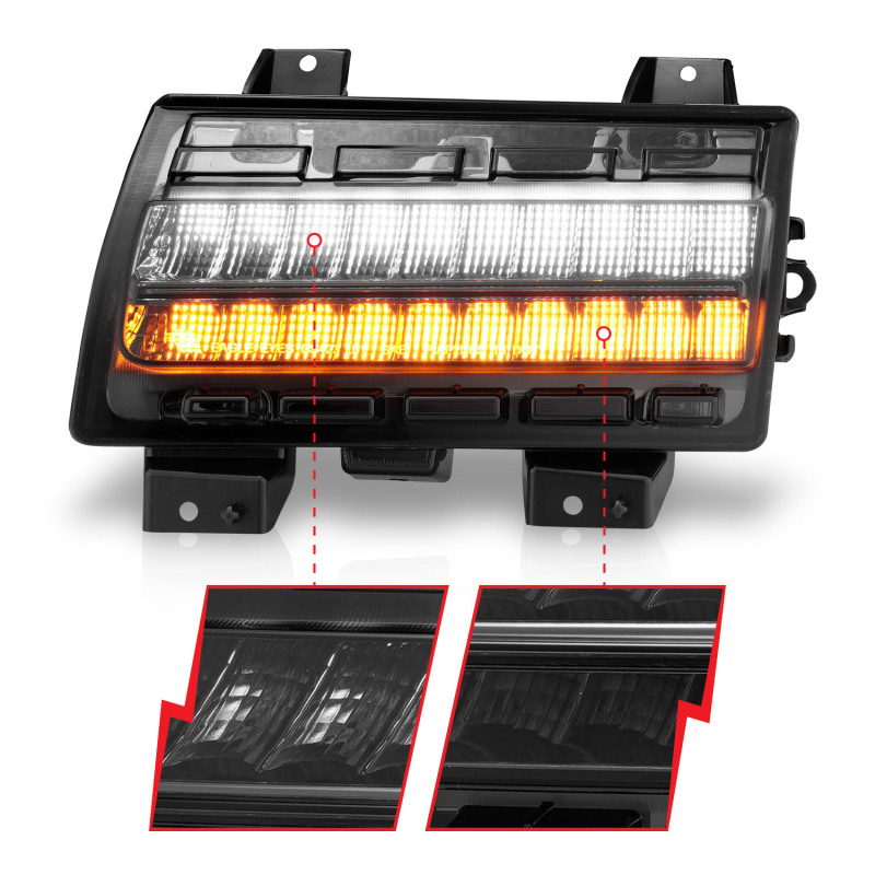 ANZO Wrangler 18-21/Gladiator 20+ LED Side Marker Lights Smoke w Sequential Signal - Image 10