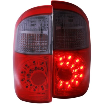 ANZO 2004-2006 Toyota Tundra LED Taillights Red/Smoke - Image 2