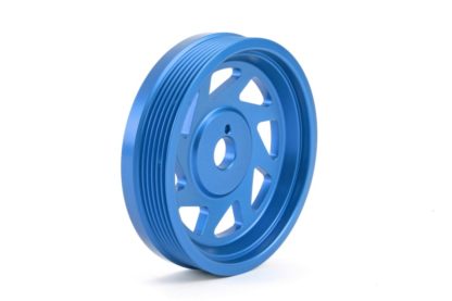 Perrin 15-18 Subaru WRX / 13-20 BRZ / 14-18 Forester XT FA/FBCrank Pulley - Blue - Image 4