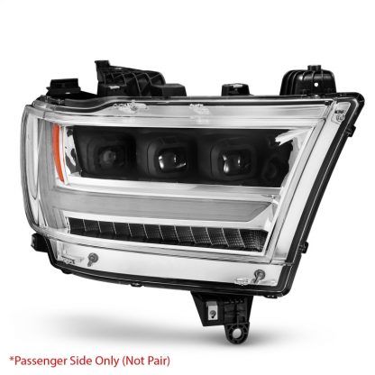 ANZO 19-20 Dodge Ram 1500 Tradesman LED Projector Headlights Plank Style w/Sequential Black (Pass.) - Image 8