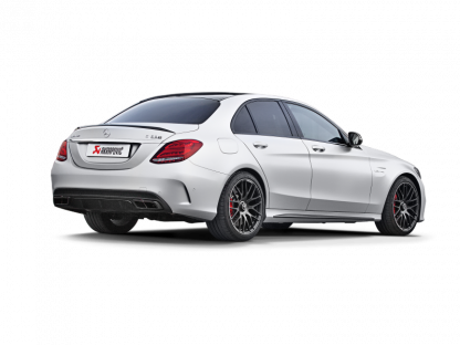 Akrapovic 15-17 AMG C63 Estate Evolution Line Cat Back (Titanium) w/ Carbon Tips (Req. Link Pipe) - Image 7