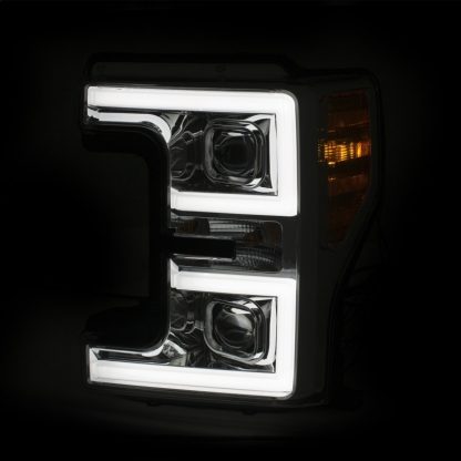 ANZO LED Headlights 17-18 Ford F-250 Super Duty Plank-Style L.E.D. Headlight Chrome (Pair) - Image 5