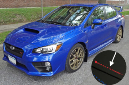 Rally Armor 15+ Subaru WRX & STi Sedan Only UR Black Mud Flap w/ Blue Logo - Image 3