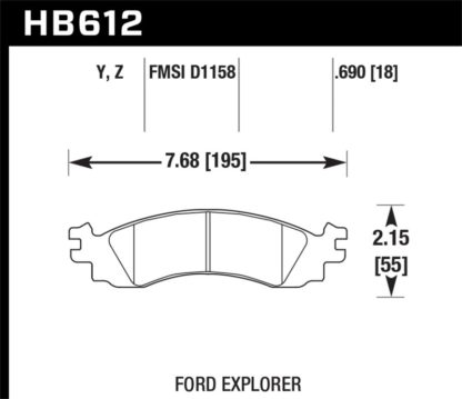 Hawk LTS Street Brake Pads - Image 4