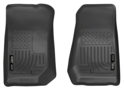 Husky Liners 07-12 Jeep Wrangler WeatherBeater Black Floor Liners - Image 2