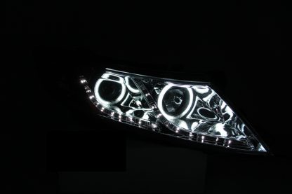 ANZO 2011-2013 Kia Optima Projector Headlights w/ Halo Chrome (CCFL) - Image 4