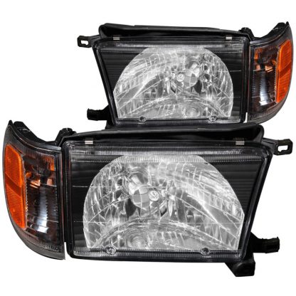 ANZO 1999-2002 Toyota 4Runner Crystal Headlights Black - Image 3