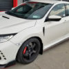 Rally Armor 17-18 Honda Civic Type R (Type R Only) UR White Mud Flap w/ Red Logo - Image 7
