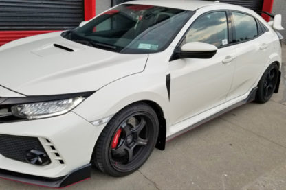Rally Armor 17-18 Honda Civic Type R (Type R Only) UR White Mud Flap w/ Red Logo - Image 7