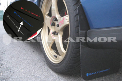 Rally Armor 1993-2001 Subaru Impreza UR Black Mud Flap w/ Blue Logo - Image 2