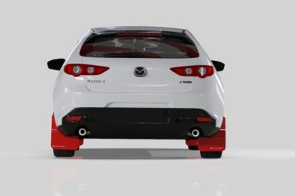 Rally Armor 2019+ Mazda3 GT Sport Hatch UR Black Mud Flap w/ Red Logo - Image 7