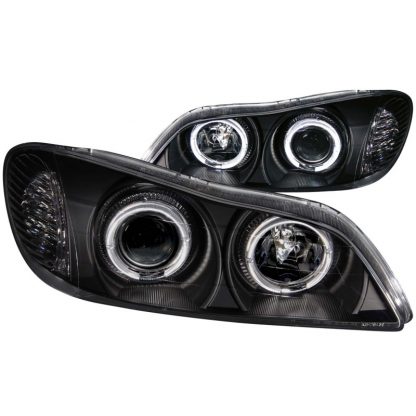 ANZO 2000-2004 Infiniti I30 Projector Headlights w/ Halo Black - Image 3