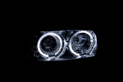 ANZO 1999-2006 Gmc Sierra 1500 Projector Headlights w/ Halo Chrome - Image 2