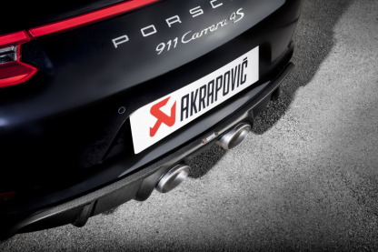 Akrapovic 16-17 Porsche 911 Carrera S/4/4S/GTS (991.2) Slip-On Line (Titanium) w/ Titanium Tips - Image 5