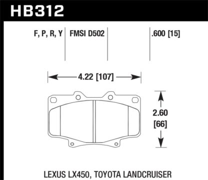 Hawk LTS Street Brake Pads - Image 2