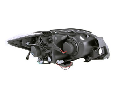 ANZO 2005-2010 Scion Tc Projector Headlights w/ Halo Black (CCFL) - Image 3