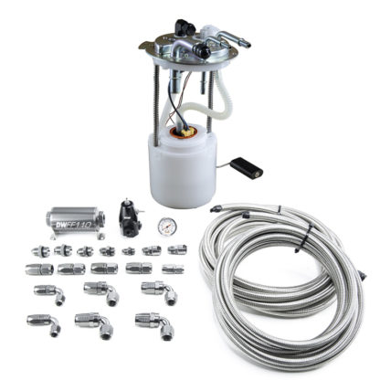 DeatschWerks 05-19 Yukon/Tahoe/Suburban DW400 Pump Module and Return SS CPE Plumbing Kit - Image 2