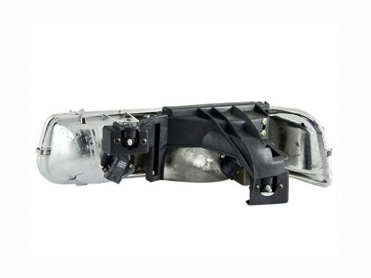 ANZO 1999-2002 Chevrolet Silverado 1500 Crystal Headlights Chrome - Image 3