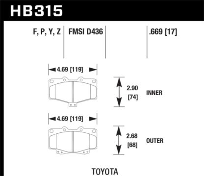 Hawk LTS Street Brake Pads - Image 2