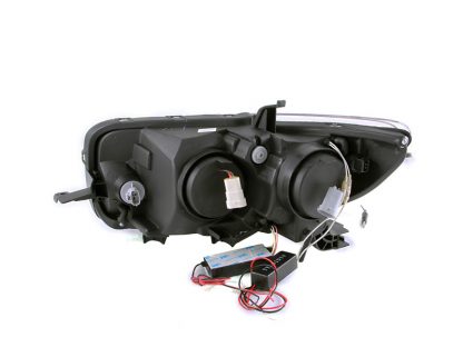 ANZO 2008-2010 Scion Xb Projector Headlights w/ Halo Black - Image 4