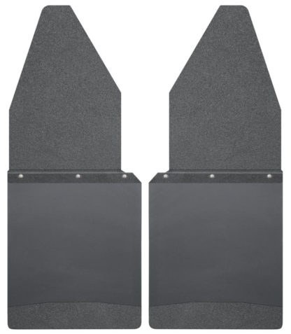 Husky Liners Ford 88-16 F-150/88-99 F-250 12in W Black Top & Weight Kick Back Front Mud Flaps - Image 2