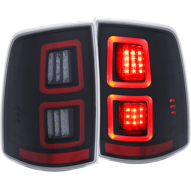 ANZO LED Black 13-17 Dodge Ram 1500/2500/3500 LED Taillights Black - Image 2
