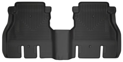 Husky Liners 2018 Jeep Wrangler 4 Door WeatherBeater Second Row Black Floor Liners - Image 2