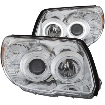 ANZO 2006-2009 Toyota 4Runner Projector Headlights w/ Halo Chrome