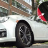 Rally Armor 13+ Subaru BRZ / 13+ Scion FR-S UR Black Mud Flap w/ Grey Logo - Image 2