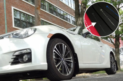Rally Armor 13+ Subaru BRZ / 13+ Scion FR-S UR Black Mud Flap w/ Grey Logo - Image 2