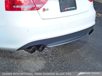 AWE Tuning Audi B8.5 S5 3.0T Touring Edition Exhaust System - Diamond Black Tips (102mm) - Image 3