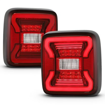 ANZO 18-19 Jeep Wrangler JL LED Taillights Black - Image 5