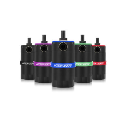 Mishimoto Universal Baffled Oil Catch Can - Red - Image 2