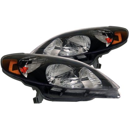 ANZO 2003-2008 Toyota Matrix Crystal Headlights Black - Image 2