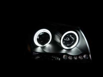 ANZO 2005-2007 Dodge Magnum Projector Headlights Black - Image 2