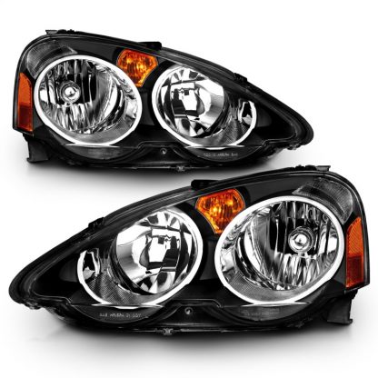 ANZO 2002-2004 Acura Rsx Crystal Headlights Black - Image 5