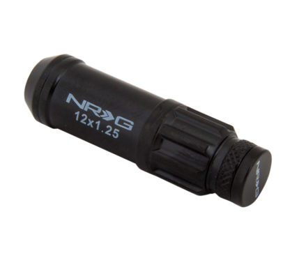 NRG 700 Series M12 X 1.25 Steel Lug Nut w/Dust Cap Cover Set 21 Pc w/Locks & Lock Socket - Black - Image 6