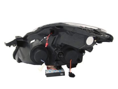 ANZO 2008-2009 Nissan Altima (2 Door ONLY) Projector Headlights w/ Halo Black (CCFL) - Image 2