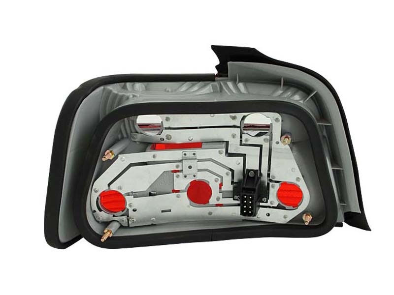 ANZO 1992-1998 BMW 3 Series E36 Taillights Red/Clear - Image 3