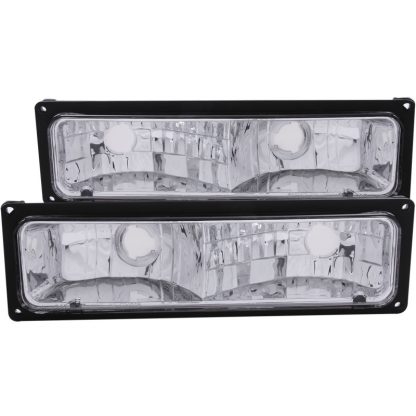 ANZO 1988-1998 Chevrolet C1500 Euro Parking Lights Black - Image 3