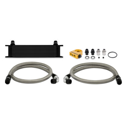 Mishimoto Universal Thermostatic 10 Row Oil Cooler Kit - Black - Image 2
