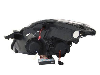 ANZO 2008-2009 Nissan Altima (2 Door ONLY) Projector Headlights w/ Halo Black (CCFL) - Image 3