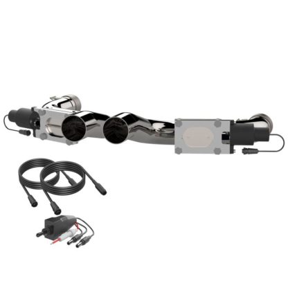 QTP 11-18 Dodge Challenger/Charger 5.7L 2.5in 304SS Aggressor Cutout Dual Mid Pipes - Image 3