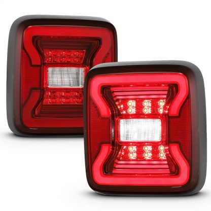 ANZO 18-19 Jeep Wrangler JL LED Taillights Black - Image 4