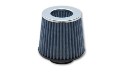 Vibrant Open Funnel Perf Air Filter (5in Cone O.D. x 5in Tall x 4.5in inlet I.D.) Chrome Filter Cap - Image 2