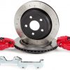 Alcon 2007+ Jeep JK-JL 330x22mm Rotors 4-Piston Red Calipers Rear Brake Kit (Includes Brake Lines)