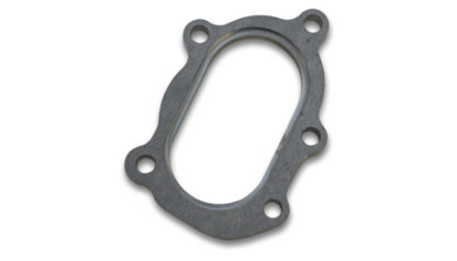 Vibrant GT25R / GT28R Discharge Flange with Oval Outlet (5 Bolt) Mild Steel 1/2in Thick - Image 2