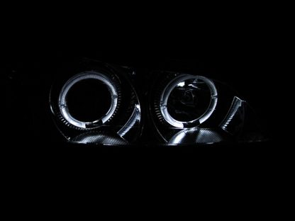 ANZO 2000-2004 Infiniti I30 Projector Headlights w/ Halo Chrome - Image 2